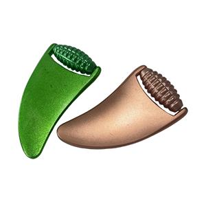 เครื่องนวดหน้าทำจากโลหะสังกะสีใช้เป็นลูกกลิ้งกัวซาใช้ดูแลผิวเพื่อความงามอุปกรณ์นวดหน้าทำจากสเตนเลสสีทองโลโก้แบบกำหนดเอง - Product Image 6