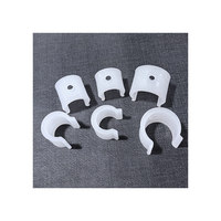 Support de rideau en polypropylène, clip pour tringle romaine, patin antidérapant en U, attache réglable, clip de fixation protecteur de tringle - Design de luxe