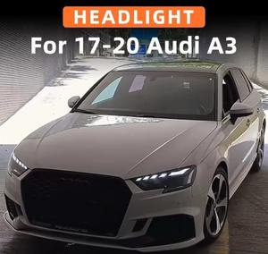 Fari HETOP <span class=keywords><strong>A3</strong></span> S3 2017-2020, Aggiornamento Fari LED con Occhio d'Angelo, Luci di Marcia Diurna e Indicatori di Direzione Anteriori Modificati per <span class=keywords><strong>Audi</strong></span> - Product Image 5