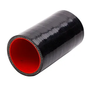 Tuyau droit en Silicone de voiture 3 "76mm noir rouge bleu coupleur de refroidisseur intermédiaire