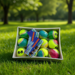 Palline da tennis per cani MNJ, 6 pezzi, giocattoli colorati per animali domestici per gioco e allenamento - Product Image 2
