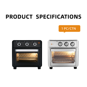 Mini four 1200W 15 litres Four à air Four électrique à air chaud Porte en verre simple <span class=keywords><strong>Bac</strong></span> à miettes <span class=keywords><strong>amovible</strong></span> 3 boutons Éclairage intérieur - Product Image 5