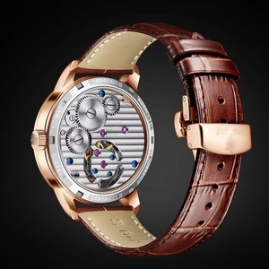Reloj Tourbillon de Lujo de Acero Inoxidable con Logotipo Personalizado, Esfera de Cristal Luminosa, Manecillas con Puntero, Movimiento Automático, Reloj de Lujo para Hombre - Product Image 5