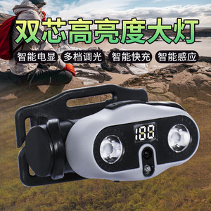 ไฟหน้าแบบ LED ชนิด C ชาร์จเร็ว แบตเตอรี่ลิเธียมในตัว ไฟสำหรับปั่นจักรยานและตกปลากลางแจ้ง - Product Image 5