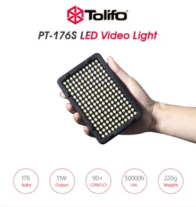 Tolifo 휴대용 사진 안전 디지털 카메라 LED 미니 비디오 라이트 설치 카메라 176 LEDS 완벽한 사진