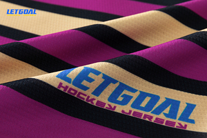 Benutzer definierte Kragen geschnürte Hals Sublimation Logo Low MOQ 1 Probe Proof Eishockey Trikot - Product Image 6