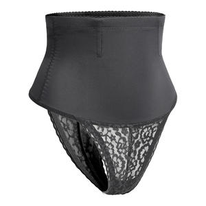 Collants de taille haute en dentelle fine de grande taille pour femmes post-partum Sexy string en forme de T respirant pantalon de contrôle culotte de mise en forme - Product Image 6
