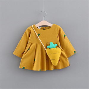 Wholesale Kids Clothing Children Girl Autumn Anarkali Dresses for Children in Low Price Newest Design - Product Image 5