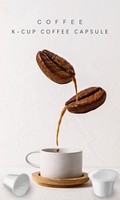 Filtre non tissé PP Keurig K Cup avec couvercle en aluminium, dosettes à café vides jetables
