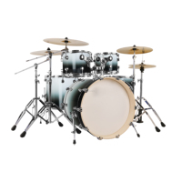 5 Parçalı Davul Seti Trampet, Floor Tom, Kick Davul, 4 Zil, Zil Standı ve Davul Taburesi ile