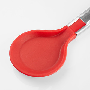 Plump Stainless Steel Food Tongs Red Heat Resistant For Noodles BBQ Steak Grilled Meat Hot Pot - Product Image 2