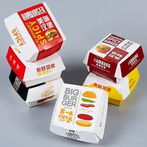 Ucuz otomatik cips burger öğle yemeği take away kağıt paketleme kutusu şekillendirme makinesi