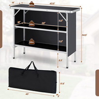 Comptoir de Bar Pliant en Métal Personnalisé, Design Moderne, Portable et Abordable, pour Hôtellerie de Plein Air