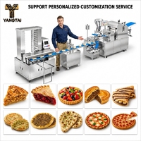 Ligne de production automatique de pâtes à frire fines fourrées, de pâtisseries et de pains pita, machine de boulangerie multi-produits