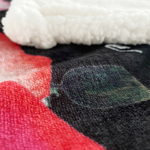Manta Reversible de felpa <span class=keywords><strong>Sherpa</strong></span>, <span class=keywords><strong>colcha</strong></span> de lujo personalizada para sofá o sofá - Product Image 2