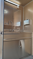 Maisons conteneurs de l'ouest des États-Unis, toilettes portables, salle de bain mobile, design industriel écologique, fabriqué dans le Henan, camping en plein air