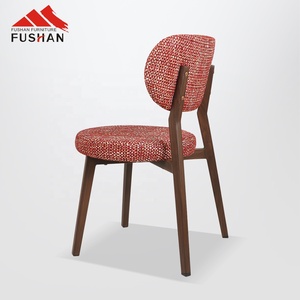 Mobilier de maison nordique moderne chaise de salle à manger rembourrée en lin de café chaises de table de restaurant de couleur mélangée comme le salon - Product Image 6