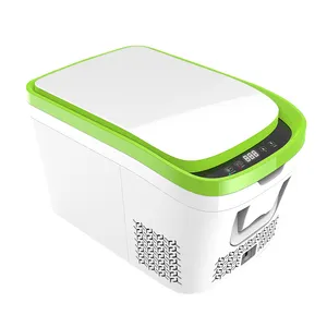 Mini refrigerador y calentador portátil para coche, compresor, 22L, 12v, Ac 220v