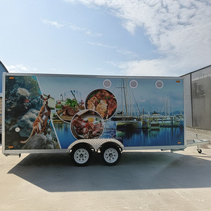 OEM <b>Small</b> Kiosk Business Malaysia Pizza Van Trailer Food Grilling Cart <b>For</b> Sale - Product Image 4