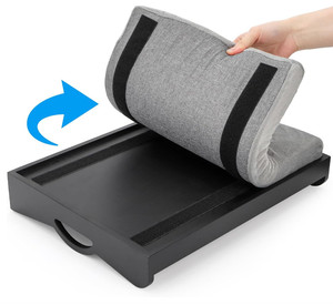 Nouveau design moderne et durable, <span class=keywords><strong>plateau</strong></span> de <span class=keywords><strong>lit</strong></span> en bois multifonctionnel avec coussin amovible <span class=keywords><strong>pour</strong></span> le petit-déjeuner, la lecture et le travail à domicile - Product Image 3