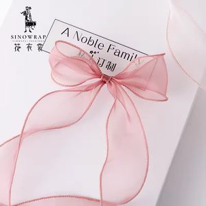 Nhà Máy Bán buôn bó hoa bao bì đầy màu sắc lưới Organza Băng - Product Image 5