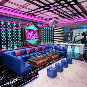 Ensemble canapé en forme de U KTV, canapé à led, table basse, discothèque, haute qualité, karaoké - Product Image 2