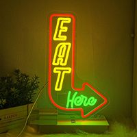 Dropshipping Free Design Custom Led Neon Light Arrow Neon Sign Custom Led Neon Light Sign for Business Shop Party Supplies Home