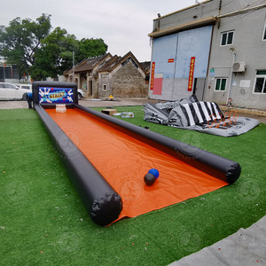 2024 Logotipo personalizado Pvc Inflable Bowling Alley Game Equipment Inflable Alley Bowling Pins y Zorb Ball - Product Image 5