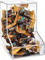 Poubelle en acrylique personnalisée en plexiglas, organisateur de distributeur de bonbons transparent, contenant pour friandises au chocolat, bonbons et collations