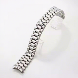 Correa de reloj de acero inoxidable de 20mm para <span class=keywords><strong>Rolx</strong></span> para pulsera de fantasma de agua pulsera de oro plateado de extremo curvo para hombres y mujeres correa de reloj deportivo - Product Image 2