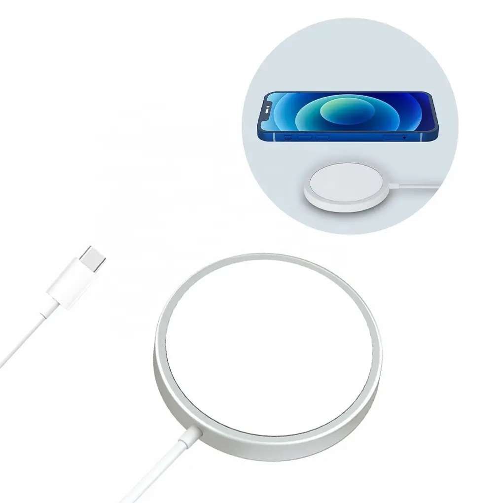 With Original Logo For Apple Iphone 13 Pro Max 15w Pd Fast Charging Magnetic Magsafing Wireless Phone Charger For Iphone12 Pro