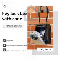 Drahtseil Passwort Schloss Schlüssel box Weiches Stahl kabel Wand montage Option zum Aufhängen von Passworts afes