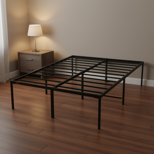 Vevor Full Metal Platform <b>Bed</b> Frame 18 Inch Heavy Duty Steel <b>Slat</b> Support Bedroom Industrial Design - Product Image 2