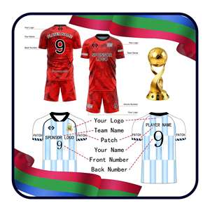 Conjunto de Camiseta de Fútbol de la Selección Nacional Colombiana 2026, Diseño Tailandés, Color Amarillo Legión, 100% Poliéster, Cómodo, Estilo <span class=keywords><strong>Cafeteros</strong></span> - Product Image 2