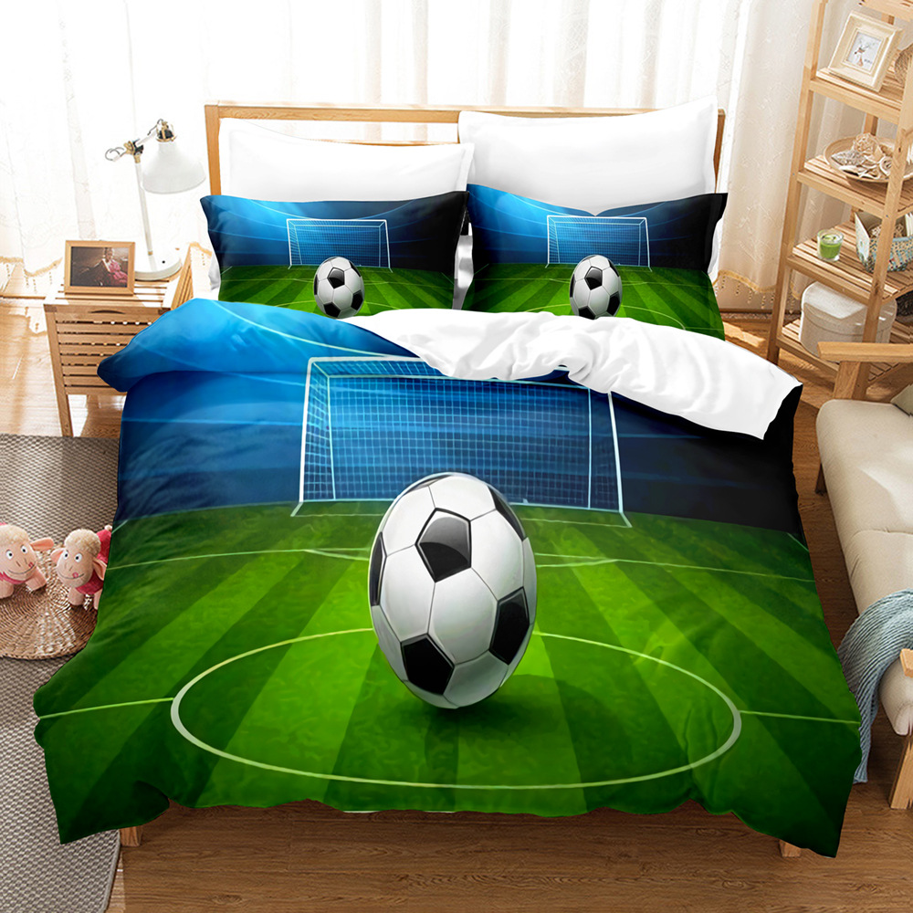 Campo da calcio blu+verde (stampa solo fronte) - Immagine di riferimento