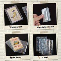 Xunstylo — cartes digitales au Laser, manches de cartes holographiques transparentes, protecteur de cartes, personnalisé pour les cartes photos de Sport KPOP