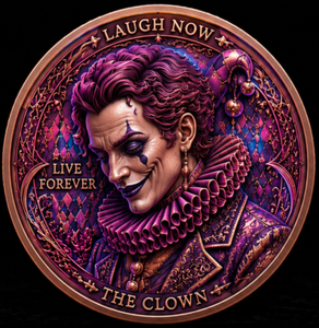 Medaglia in Rame 1oz 999 <span class=keywords><strong>Fantasy</strong></span> Clown, Moneta Commemorativa a Tema Carnevale, Souvenir d'Arte 3D UV da Collezione, Regalo - Product Image 3