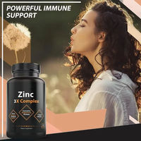 VitaHall Marque Privée Zinc 3X Complexe Vitamines Capsules Booster d'Énergie 120 Capsules pour Adolescents et Adultes