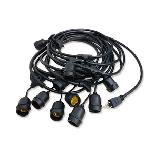 Chuỗi Ngoài Trời Giáng Sinh Ánh Sáng LED Ngoài Trời Chuỗi Lights 48 Feet Dài Bên Ngoài Treo Vườn Patio Cafe Pergola Dây Đèn - Product Image 3