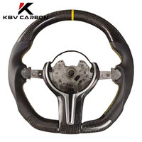 Volant sport en cuir et fibre de carbone à 2 branches KBV pour F10 F30 E46 E60 F15 F90 F80 G20 G30 M3 M4 M5
