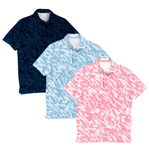 Polo de golf personnalisé à col en O pour hommes, manches courtes à séchage rapide de haute qualité avec impression numérique - Product Image 2