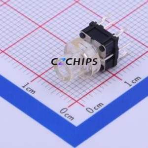 TL1265RGQTCLR Tactile Switch Through hole Component (THT) Switch Single Pole Single Throw Round Button 1.6N Through Hole - Product Image 1