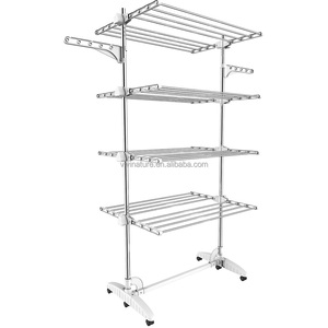 Gấp Tháp Giặt Di Động Và Giá Phơi Quần Áo Trên 4 Cấp Độ - Product Image 6