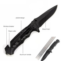 Couteau de survie pliable populaire, couteau tactique de chasse, kit de survie en plein air, coupe-circuit Navy Seal, brise-vitre, couteau de poche portable
