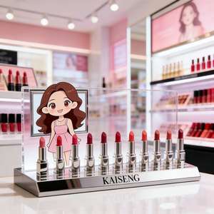 ชั้นวางลิปสติกแบบมีจอ LCD สำหรับร้านค้าโดยเฉพาะ พร้อมจอ LED สำหรับขายส่ง - Product Image 3