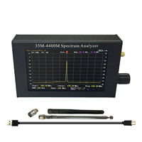 Handheld Spectrum Analyzer 35MHz-4400MHz Aluminum Alloy Case Built-in 2000mAh Battery LCD Display RF Signal Testing Analyzer