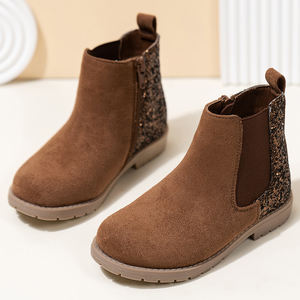 Nouvelles <span class=keywords><strong>Bottes</strong></span> Courtes en PU Style Britannique pour <span class=keywords><strong>Filles</strong></span> Automne-Hiver 2025 avec Talon Brillant - Product Image 6