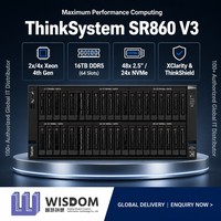 Serveur en rack 4U Lenovo ThinkSystem SR860 V3 neuf avec processeur Intel Xeon de 4e génération, 16 To de mémoire TruDDR5 NVMe pour l'informatique de base de données