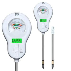 6-इन-1 मिट्टी परीक्षक, मिट्टी की नमी, पीएच, प्रजनन, तापमान, प्रकाश और वायु आर्द्रता मीटर, बगीचे के लिए मिट्टी परीक्षण किट, लॉन - Product Image 1