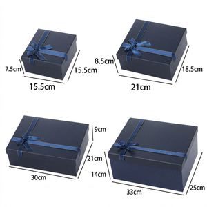 Boîtes cadeaux de luxe personnalisées en direct d'usine avec nœud en ruban, plusieurs tailles et couleurs, pour anniversaire, mariage, Noël, vente en gros - Product Image 2